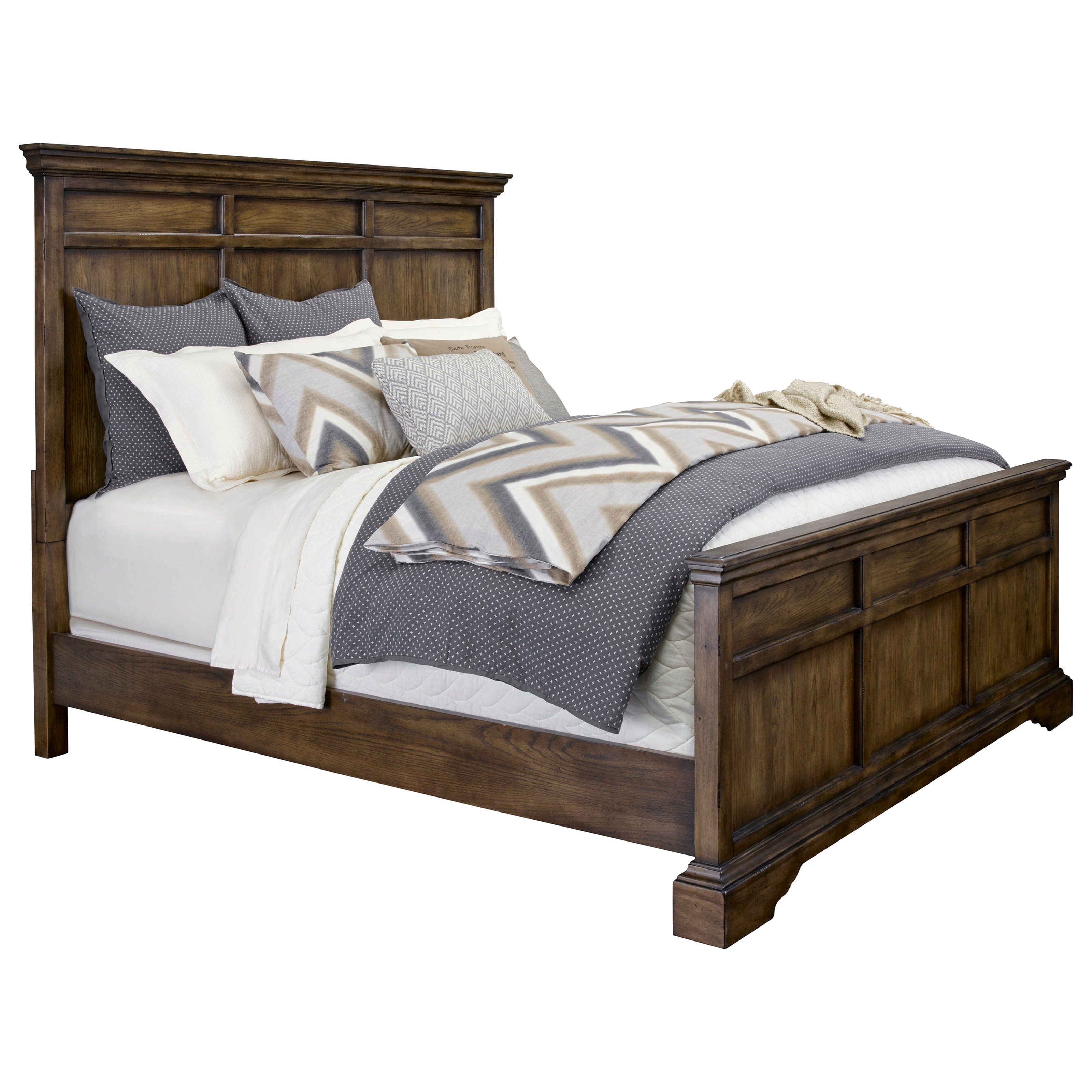 Broyhill Furniture Pike Place King Panel Bed Conlin's Furniture